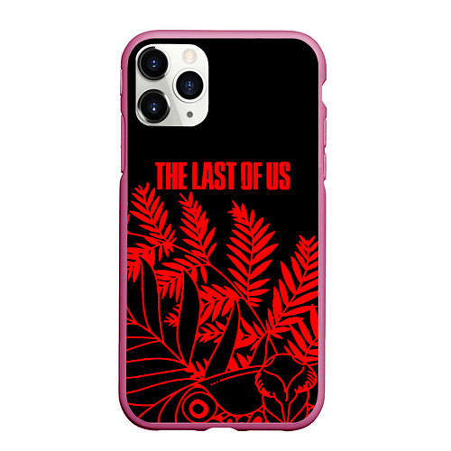 Чехол iPhone 11 Pro матовый The last of us tropic / 3D-Малиновый – фото 1