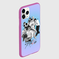 Чехол iPhone 11 Pro матовый Stray Kids family photo, цвет: 3D-фиолетовый — фото 2