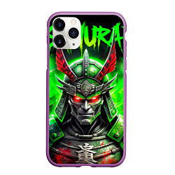 Чехол iPhone 11 Pro матовый Samurai green, цвет: 3D-фиолетовый