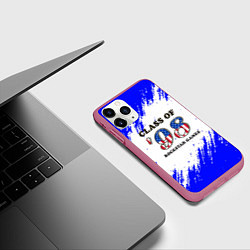 Чехол iPhone 11 Pro матовый ГТА текстура, цвет: 3D-малиновый — фото 2