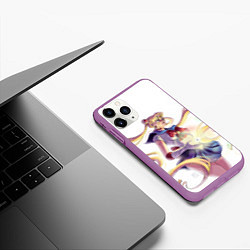 Чехол iPhone 11 Pro матовый Сейлор Мун Sailor Moon, цвет: 3D-фиолетовый — фото 2