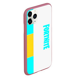 Чехол iPhone 11 Pro матовый Fortnite geometry color, цвет: 3D-малиновый — фото 2