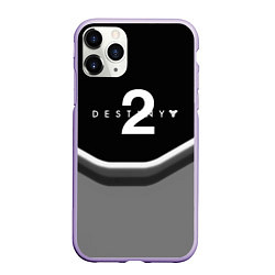 Чехол iPhone 11 Pro матовый Destiny geometry online game, цвет: 3D-светло-сиреневый