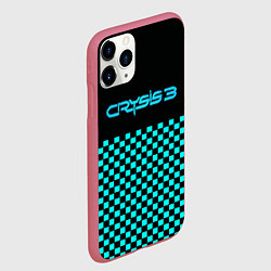 Чехол iPhone 11 Pro матовый Crysis logo crytek, цвет: 3D-малиновый — фото 2