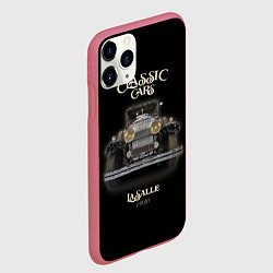 Чехол iPhone 11 Pro матовый Классические автомобили Cadillac LaSalle, цвет: 3D-малиновый — фото 2