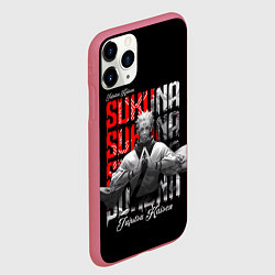 Чехол iPhone 11 Pro матовый Злой Сукуна - Магическая битва, цвет: 3D-малиновый — фото 2