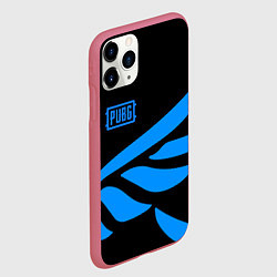 Чехол iPhone 11 Pro матовый PUBG крылья, цвет: 3D-малиновый — фото 2