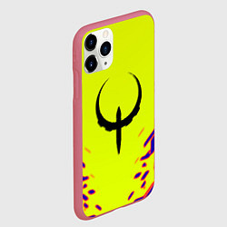 Чехол iPhone 11 Pro матовый Quake игровая геомтерия, цвет: 3D-малиновый — фото 2