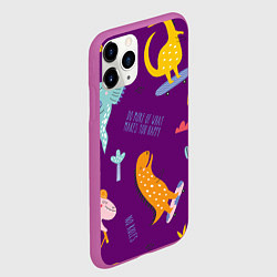 Чехол iPhone 11 Pro матовый No rules, цвет: 3D-фиолетовый — фото 2