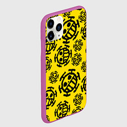 Чехол iPhone 11 Pro матовый One Piece Trafalgar Law, цвет: 3D-фиолетовый — фото 2