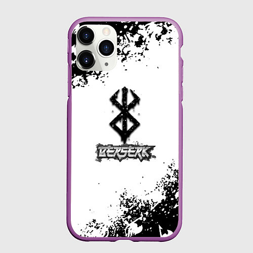 Чехол iPhone 11 Pro матовый Хвост феи x Берсерк / 3D-Фиолетовый – фото 1