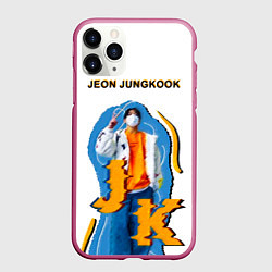 Чехол iPhone 11 Pro матовый BTS Jeon Jungkook, цвет: 3D-малиновый