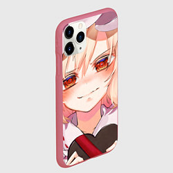 Чехол iPhone 11 Pro матовый Touhou Project Фландр Скарлет с подарком в форме с, цвет: 3D-малиновый — фото 2