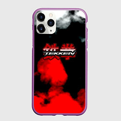 Чехол iPhone 11 Pro матовый Tekken color smoke, цвет: 3D-фиолетовый