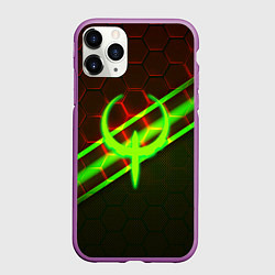 Чехол iPhone 11 Pro матовый Квейк броня палача, цвет: 3D-фиолетовый