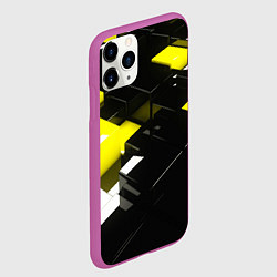 Чехол iPhone 11 Pro матовый Абстракция обман зрения, цвет: 3D-фиолетовый — фото 2