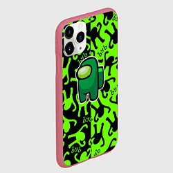 Чехол iPhone 11 Pro матовый Among us x ъуъ съука, цвет: 3D-малиновый — фото 2
