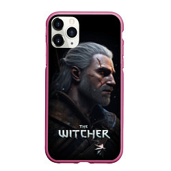 Чехол iPhone 11 Pro матовый The Witcher poster, цвет: 3D-малиновый