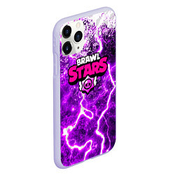 Чехол iPhone 11 Pro матовый Brawl stars storm neon, цвет: 3D-светло-сиреневый — фото 2