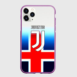 Чехол iPhone 11 Pro матовый Ювентус анг, цвет: 3D-фиолетовый