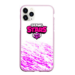 Чехол iPhone 11 Pro матовый Brawl stars neon texture, цвет: 3D-розовый