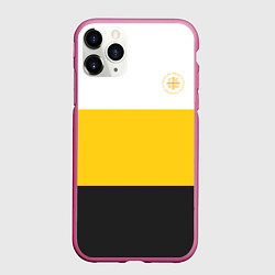 Чехол iPhone 11 Pro матовый Сокрушу пред ним врагов его НИКА 2 желтая, цвет: 3D-малиновый