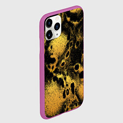 Чехол iPhone 11 Pro матовый Текстура песок, цвет: 3D-фиолетовый — фото 2