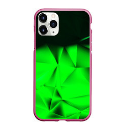 Чехол iPhone 11 Pro матовый Кислотная абстракция кубы, цвет: 3D-малиновый