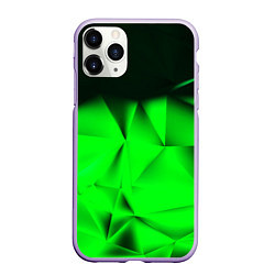 Чехол iPhone 11 Pro матовый Кислотная абстракция кубы, цвет: 3D-светло-сиреневый