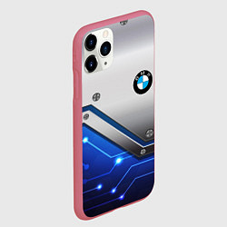 Чехол iPhone 11 Pro матовый BMW geometry nano, цвет: 3D-малиновый — фото 2