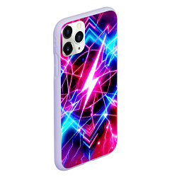 Чехол iPhone 11 Pro матовый Lightning - neon fantasy, цвет: 3D-светло-сиреневый — фото 2