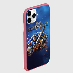 Чехол iPhone 11 Pro матовый Captain Titus Warhammer 40000 space marine 2, цвет: 3D-малиновый — фото 2