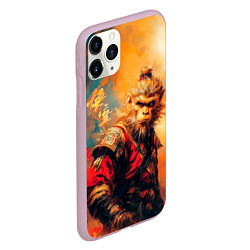 Чехол iPhone 11 Pro матовый Black Myth Wukong осень, цвет: 3D-розовый — фото 2