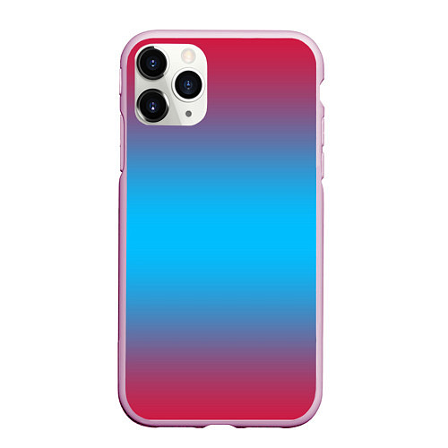 Чехол iPhone 11 Pro матовый Neon gradeinet / 3D-Розовый – фото 1