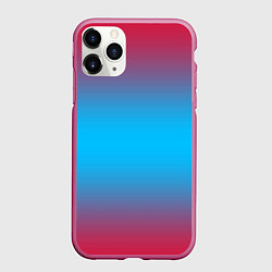 Чехол iPhone 11 Pro матовый Neon gradeinet, цвет: 3D-малиновый