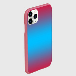 Чехол iPhone 11 Pro матовый Neon gradeinet, цвет: 3D-малиновый — фото 2