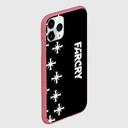 Чехол iPhone 11 Pro матовый Farcry текстура знаки, цвет: 3D-малиновый — фото 2