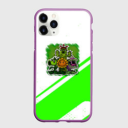 Чехол iPhone 11 Pro матовый Plants vs Zombies geometry