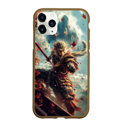 Чехол iPhone 11 Pro матовый Wukong с посохом