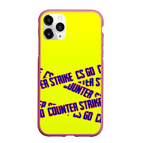 Чехол iPhone 11 Pro матовый Counter strike game / 3D-Малиновый – фото 1