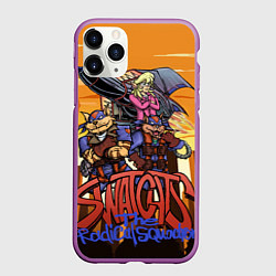 Чехол iPhone 11 Pro матовый SWAT Kats: The Radical Squadron, цвет: 3D-фиолетовый