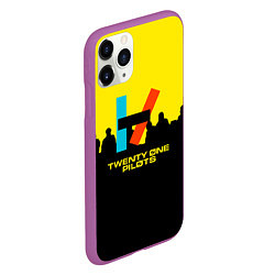 Чехол iPhone 11 Pro матовый Twenty one pilots rock steel, цвет: 3D-фиолетовый — фото 2