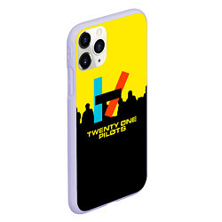 Чехол iPhone 11 Pro матовый Twenty one pilots rock steel, цвет: 3D-светло-сиреневый — фото 2