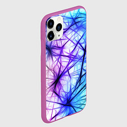 Чехол iPhone 11 Pro матовый Неоновые нервы, цвет: 3D-фиолетовый — фото 2