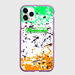 Чехол iPhone 11 Pro матовый Нинтендо краски