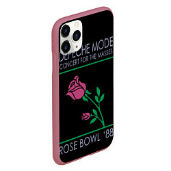 Чехол iPhone 11 Pro матовый Depeche Mode - Rose Bowl, цвет: 3D-малиновый — фото 2