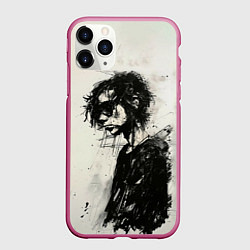Чехол iPhone 11 Pro матовый Рисунок карандашом, цвет: 3D-малиновый
