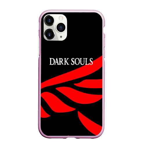 Чехол iPhone 11 Pro матовый Dark souls game wings / 3D-Розовый – фото 1