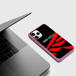 Чехол iPhone 11 Pro матовый Dark souls game wings, цвет: 3D-малиновый — фото 2