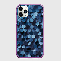 Чехол iPhone 11 Pro матовый Холодные соты